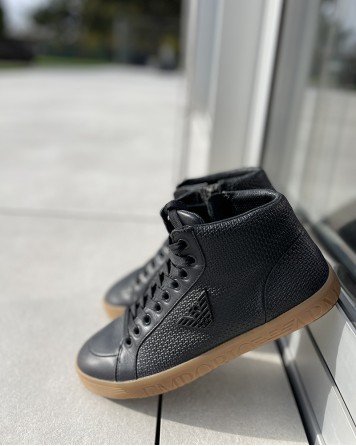 Tenisky dámské Emporio Armani kotníkové černé
